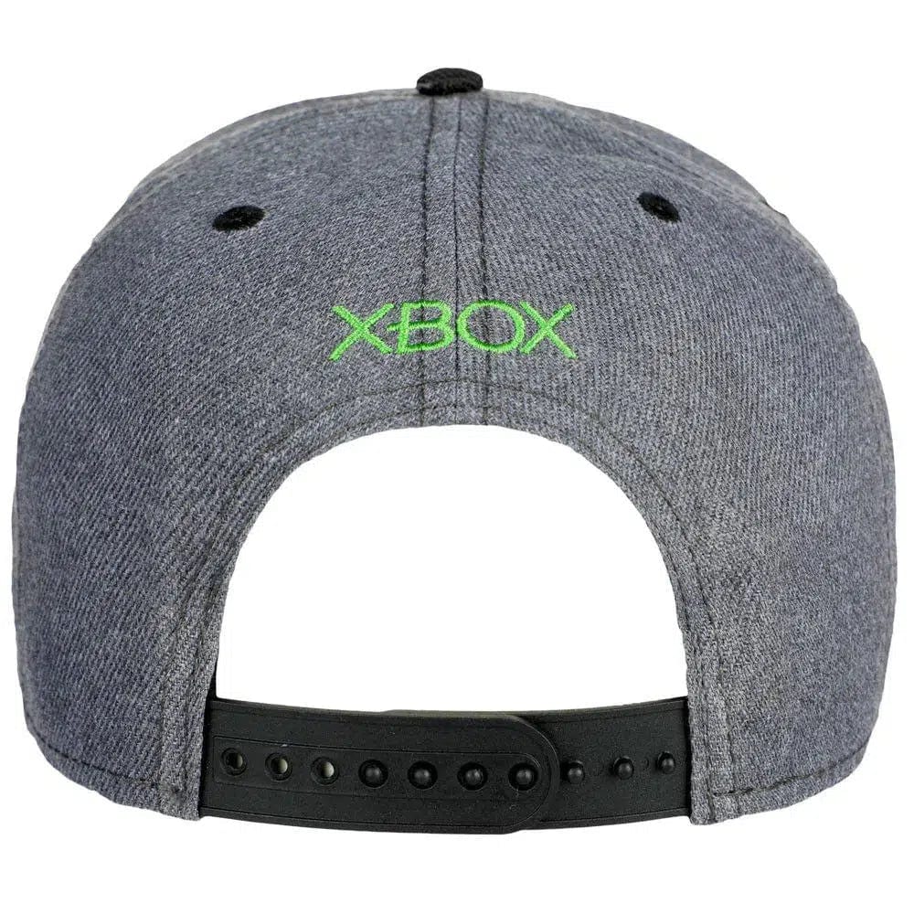 XBOX - Console Logo Snapback Hat (Gray, Curved Bill) - Bioworld - Image 5