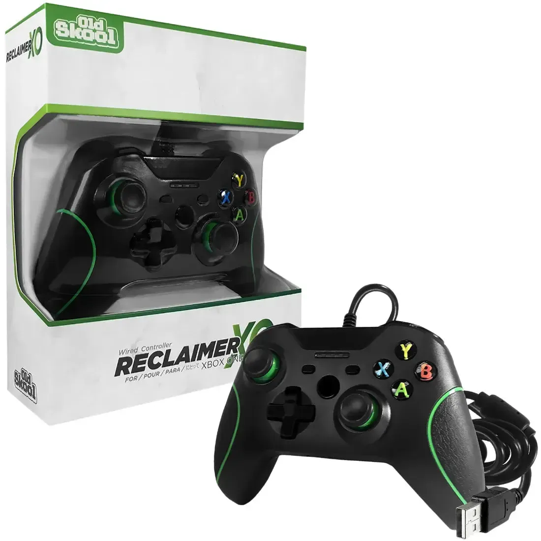 Xbox One - Reclaimer XO Black Wired Controller - Old Skool - Image 2
