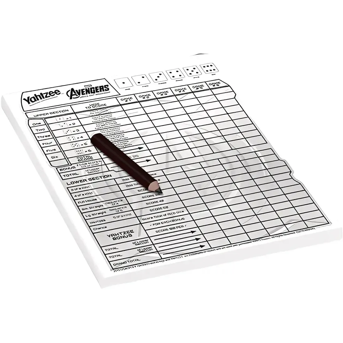 Yahtzee: Marvel Avengers Age of Ultron Edition - Dice-Based Superheroes Dice Game for Family, Adults, and Children (1+ Players, Age 8+) - USAopoly - Image 6