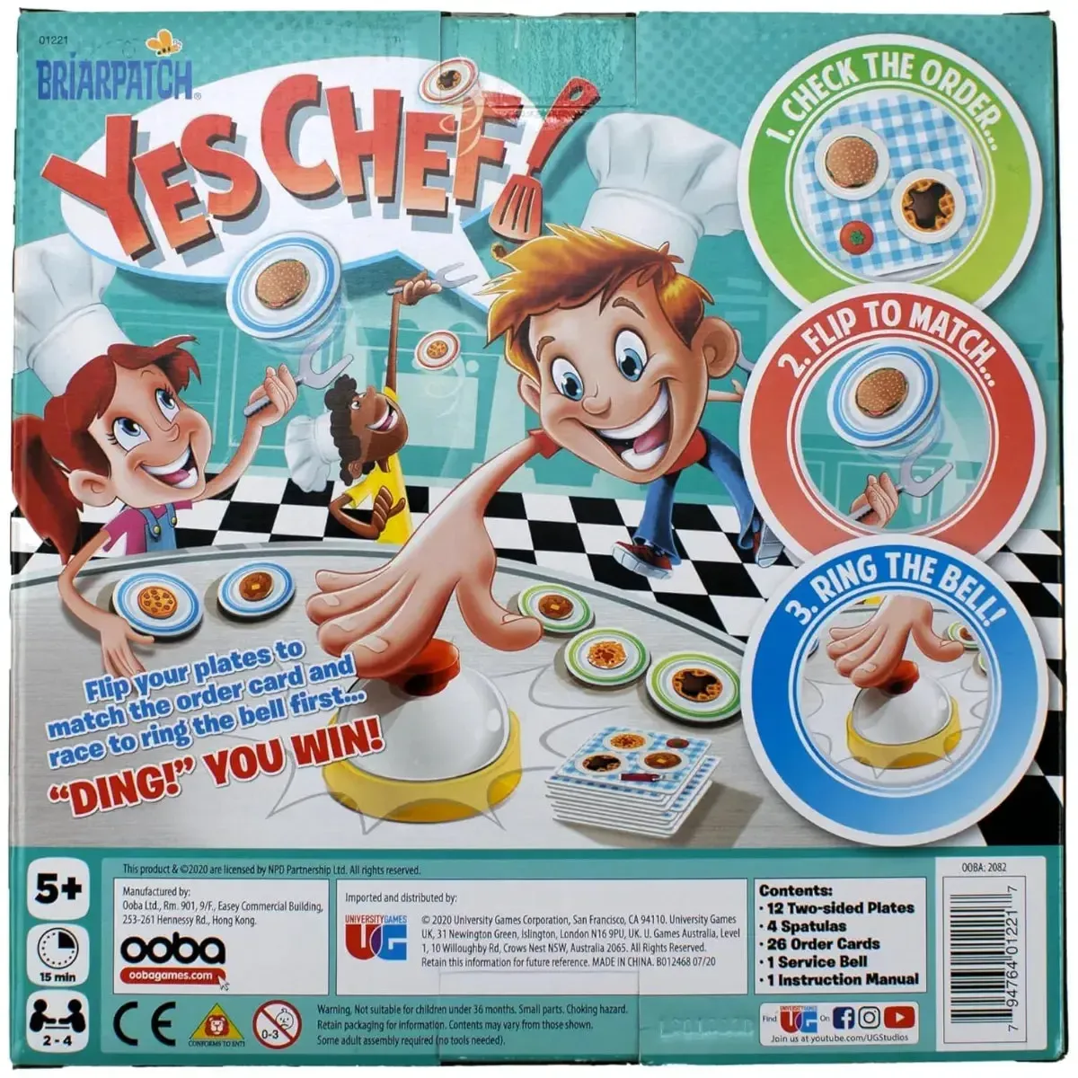 Yes, Chef! - Dexterity Food Board Game for Family, and Children (2-4 Players, Ages 5+) - University Games - Image 3