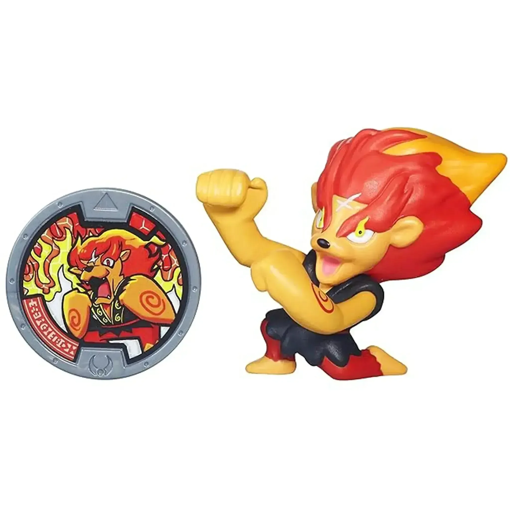 Yo-Kai Watch - Medal Moments Blazion Mini Figure (2.5") - Hasbro - Medallium Collection Series - (2015) - Image 2