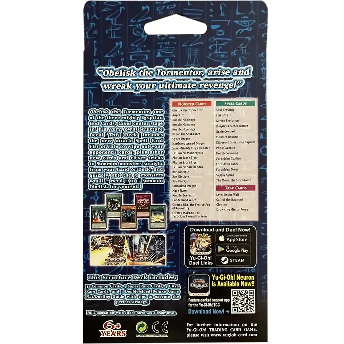 Yu-Gi-Oh! [Egyptian God Decks] - Obelisk the Tormentor Starter Deck (1st Edition) - Image 2