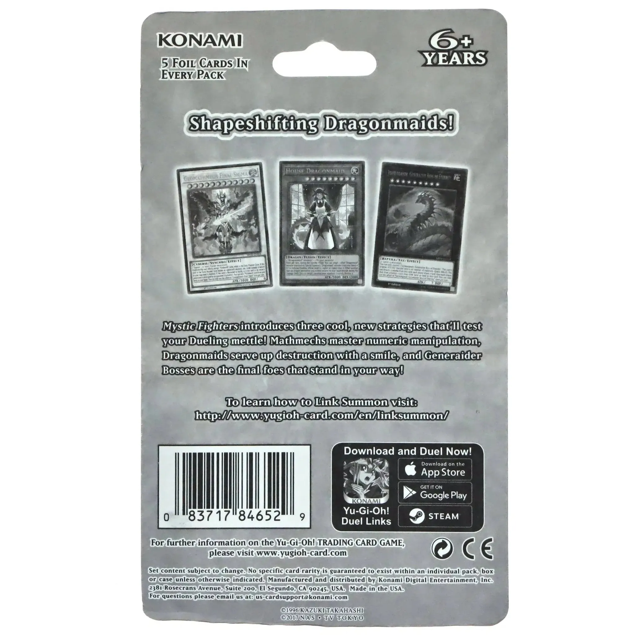 Yu-Gi-Oh! [Mystic Fighters] - Booster Blister Pack (1st Edition) - Image 2
