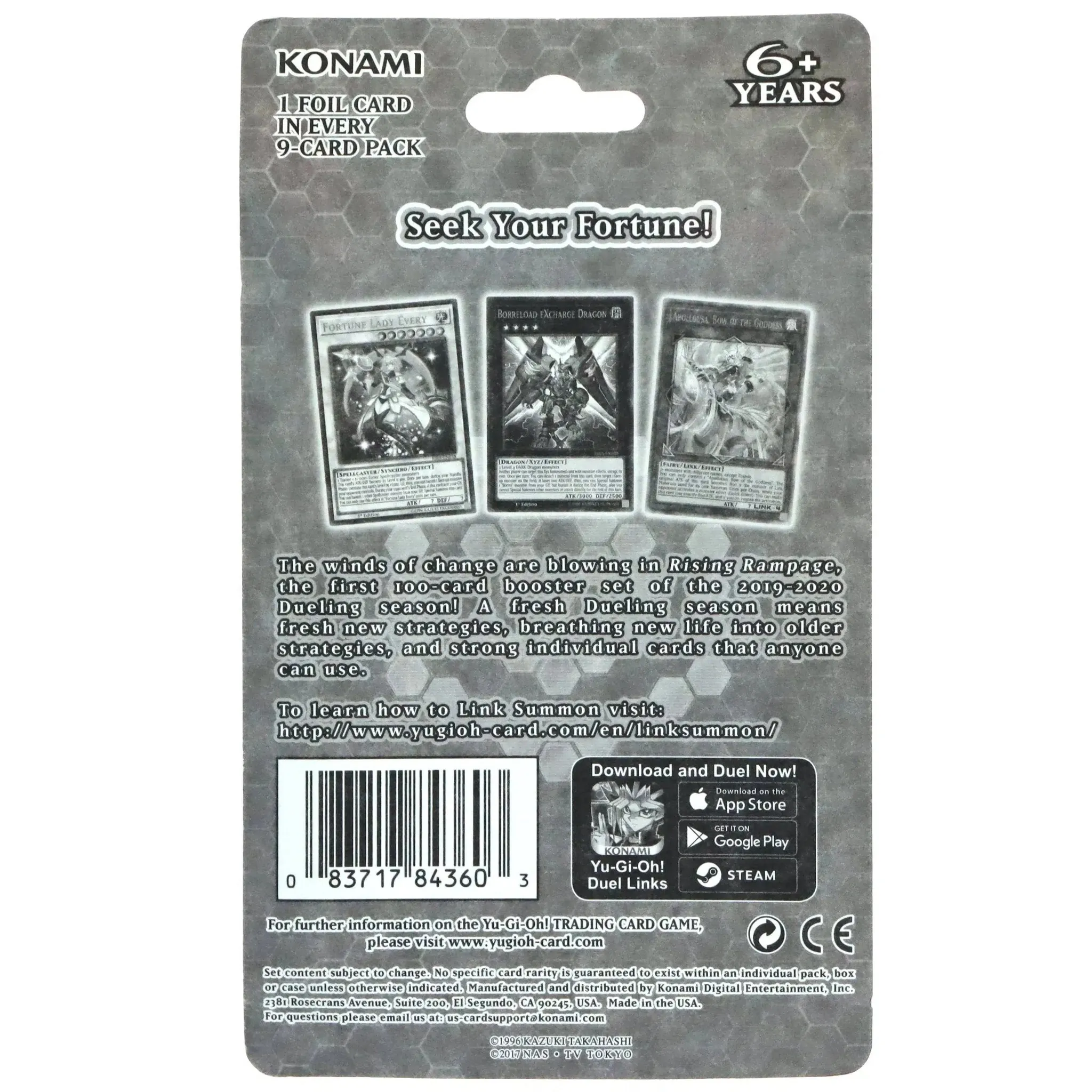 Yu-Gi-Oh! [Rising Rampage] - Booster Blister Pack (1st Edition) - Image 2