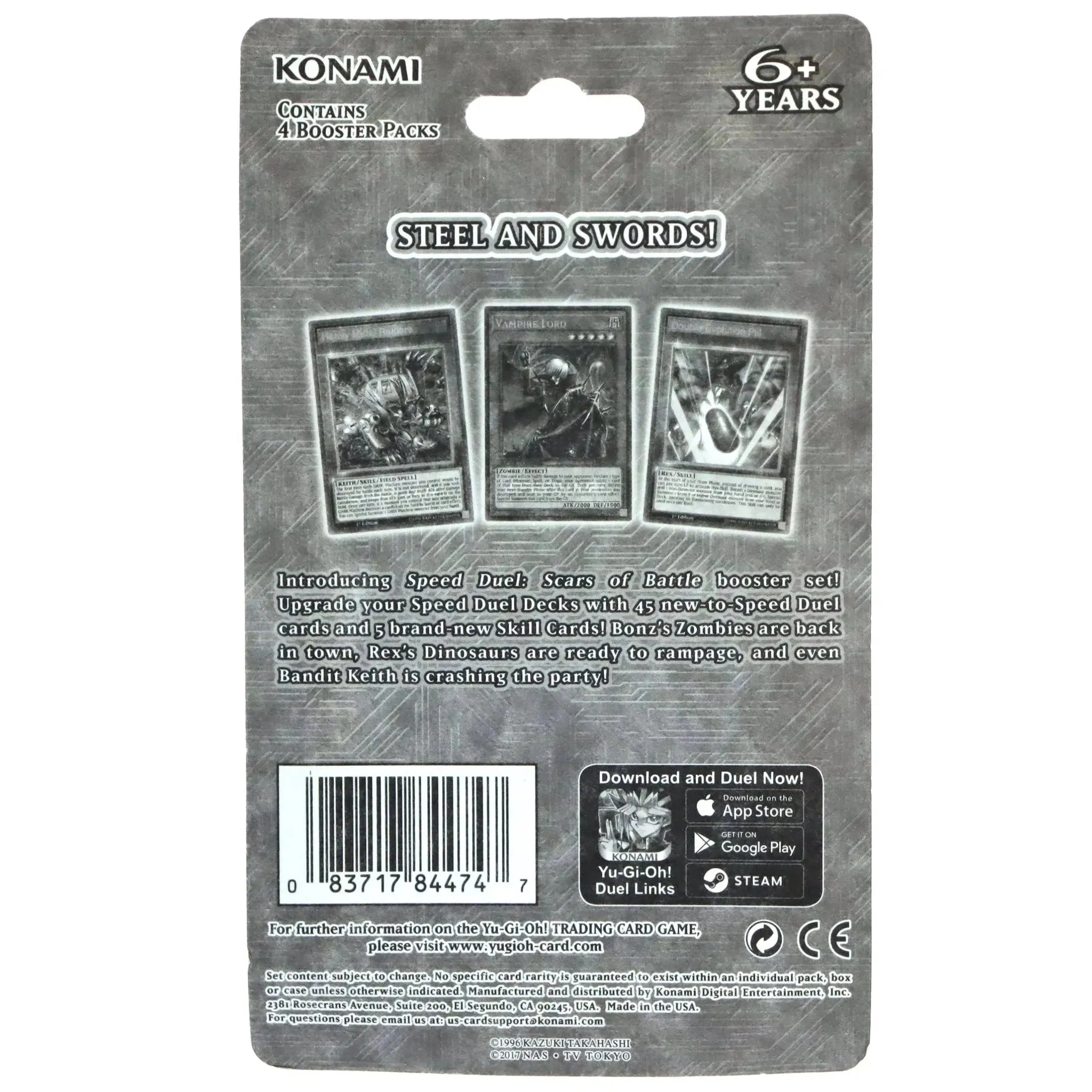 Yu-Gi-Oh! [Speed Duel: Scars of Battle] - 4 Booster Blister Pack Bundle (1st Edition) - Image 2