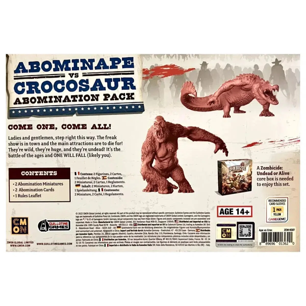 Zombicide: Abominape vs Crocosaur Abomination Pack - Board Game Expansion Pack - CMON - Image 6